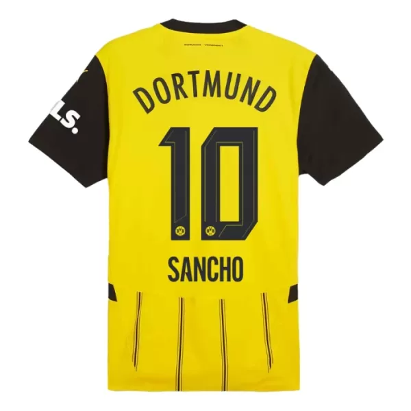 Levné Dětský Fotbalový Dres Borussia Dortmund Sancho 10 Domácí 2024-25