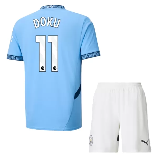 Levné Dětský Fotbalový Dres Manchester City Doku 11 Domácí 2024-25