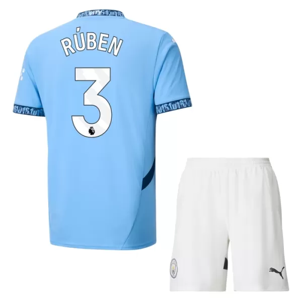 Levné Dětský Fotbalový Dres Manchester City Ruben 3 Domácí 2024-25