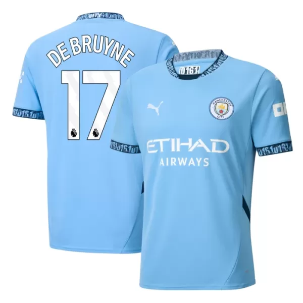 Levné Mužský Fotbalový Dres Manchester City De Bruyne 17 Domácí 2024-25