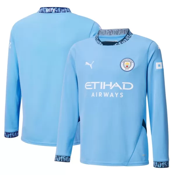 Levné Mužský Fotbalový Dres Manchester City Domácí 2024-25 Dlouhý Rukáv