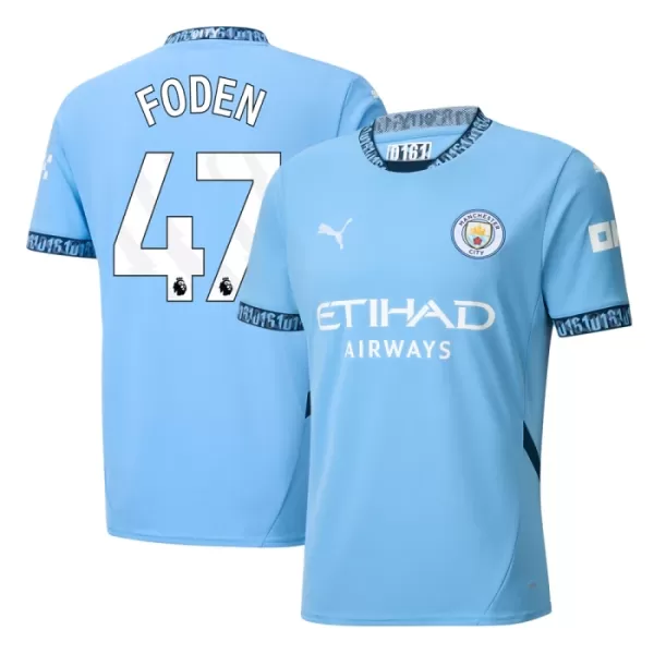 Levné Mužský Fotbalový Dres Manchester City Foden 47 Domácí 2024-25