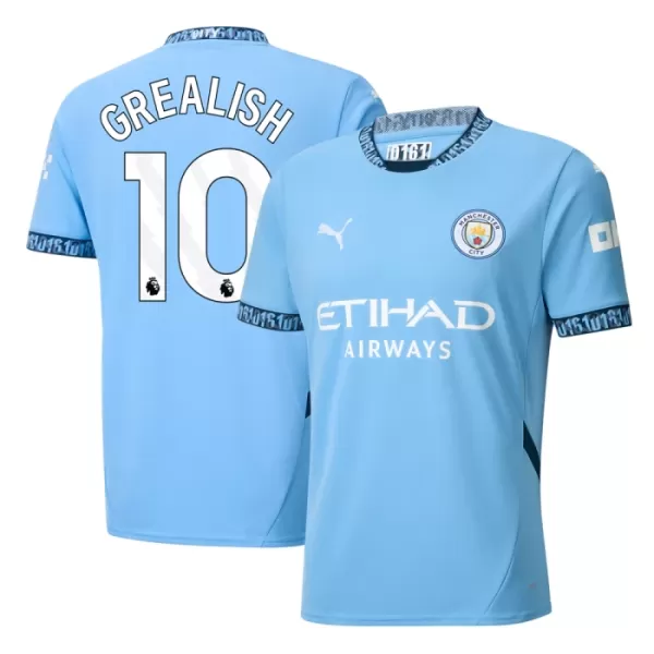 Levné Mužský Fotbalový Dres Manchester City Grealish 10 Domácí 2024-25