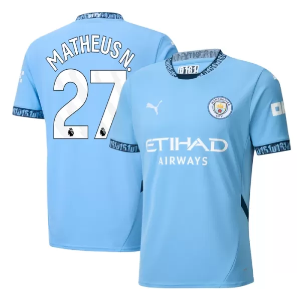 Levné Mužský Fotbalový Dres Manchester City Matheus Nunes 27 Domácí 2024-25