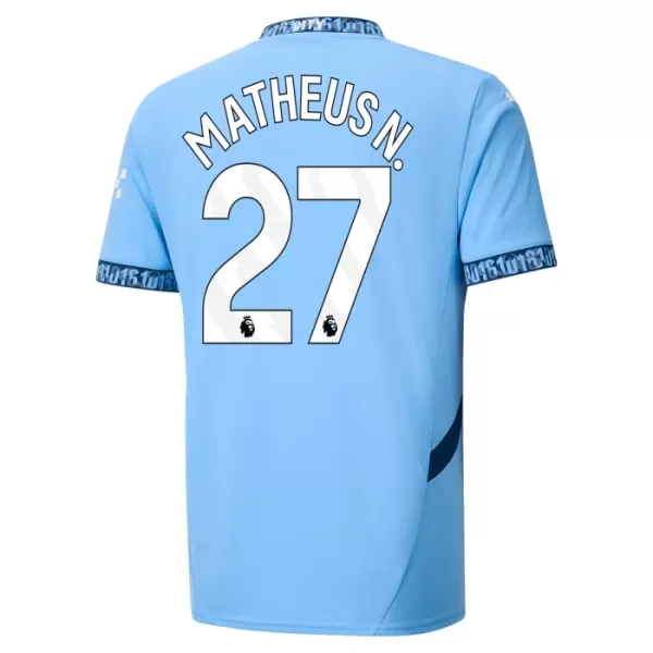 Levné Mužský Fotbalový Dres Manchester City Matheus Nunes 27 Domácí 2024-25