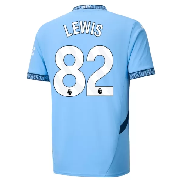 Levné Mužský Fotbalový Dres Manchester City Rico Lewis 82 Domácí 2024-25