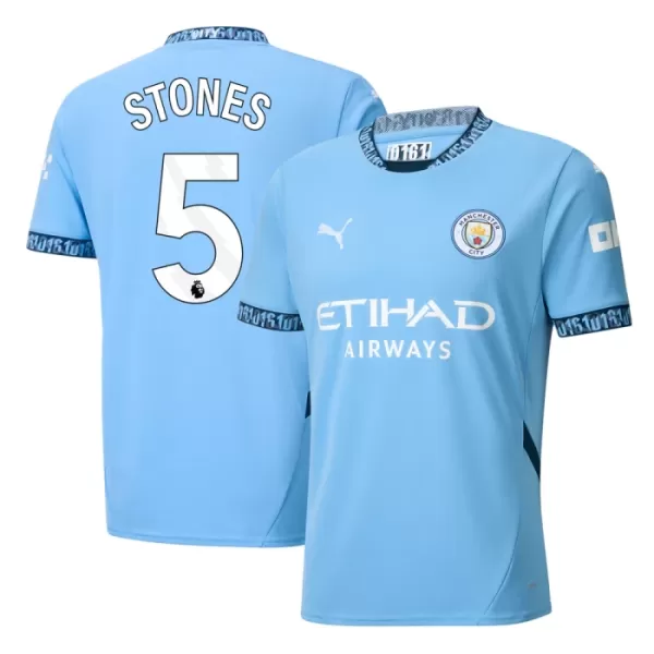 Levné Mužský Fotbalový Dres Manchester City Stones 5 Domácí 2024-25