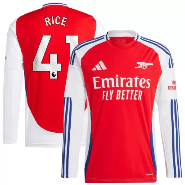 Levné Mužský Fotbalový Dres Arsenal Rice 41 Domácí 2024-25 Dlouhý Rukáv