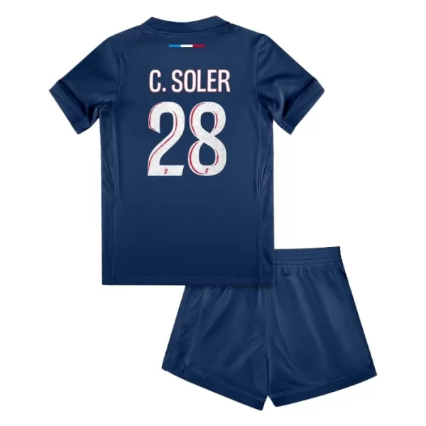 Levné Dětský Fotbalový Dres Paris Saint-Germain Carlos Soler 28 Domácí 2024-25