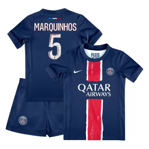 Levné Dětský Fotbalový Dres Paris Saint-Germain Marquinhos 5 Domácí 2024-25