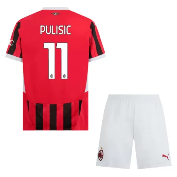 Levné Dětský Fotbalový Dres AC Milán Pulisic 11 Domácí 2024-25