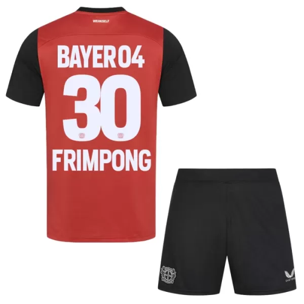 Levné Dětský Fotbalový Dres Bayer 04 Leverkusen Jeremie Frimpong 30 Domácí 2024-25