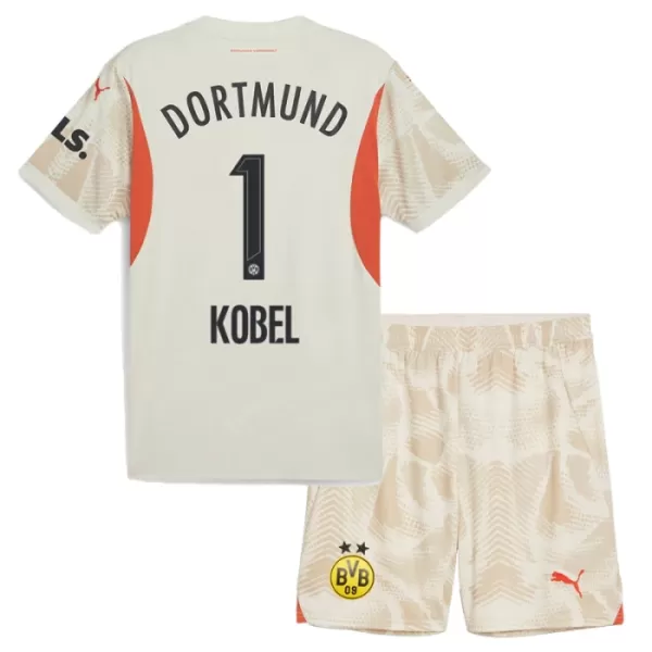 Levné Dětský Fotbalový Dres Borussia Dortmund Kobel 1 Brankářské Domácí 2024-25