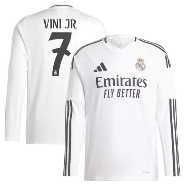 Levné Mužský Fotbalový Dres Real Madrid Vini JR 7 Domácí 2024-25 Dlouhý Rukáv