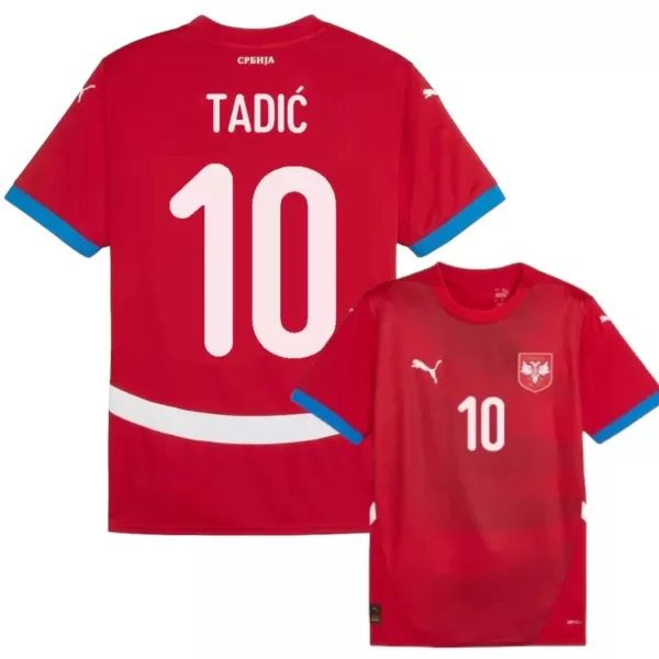 Levné Mužský Fotbalový Dres Srbsko Tadic 10 Domácí ME 2024