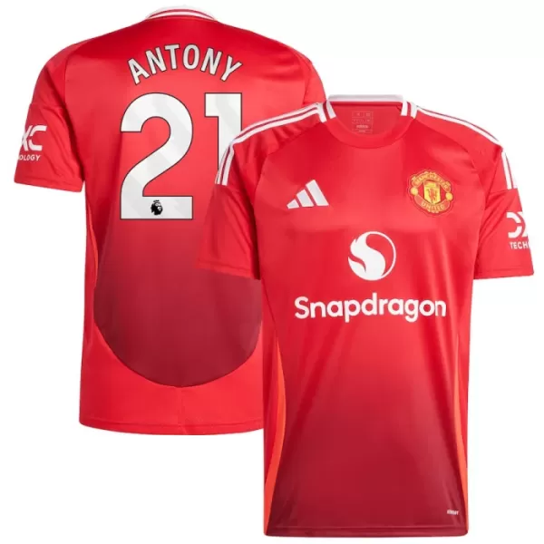 Levné Mužský Fotbalový Dres Manchester United Antony 21 Domácí 2024-25