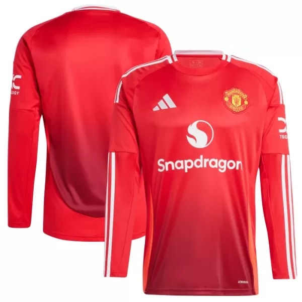 Levné Mužský Fotbalový Dres Manchester United Domácí 2024-25 Dlouhý Rukáv