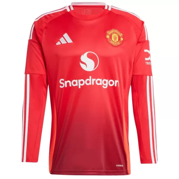 Levné Mužský Fotbalový Dres Manchester United Domácí 2024-25 Dlouhý Rukáv