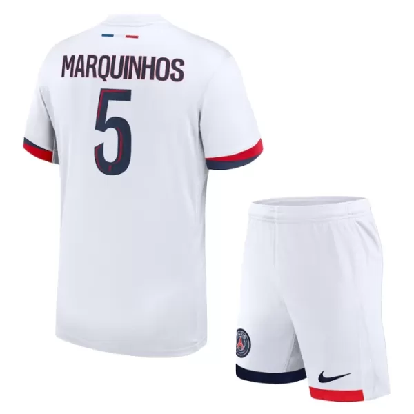 Levné Dětský Fotbalový Dres Paris Saint-Germain Marquinhos 5 Venkovní 2024-25