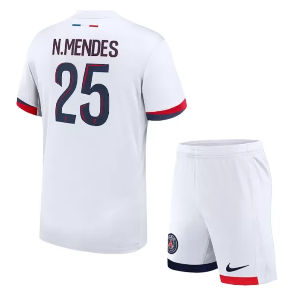 Levné Dětský Fotbalový Dres Paris Saint-Germain Nuno Mendes 25 Venkovní 2024-25