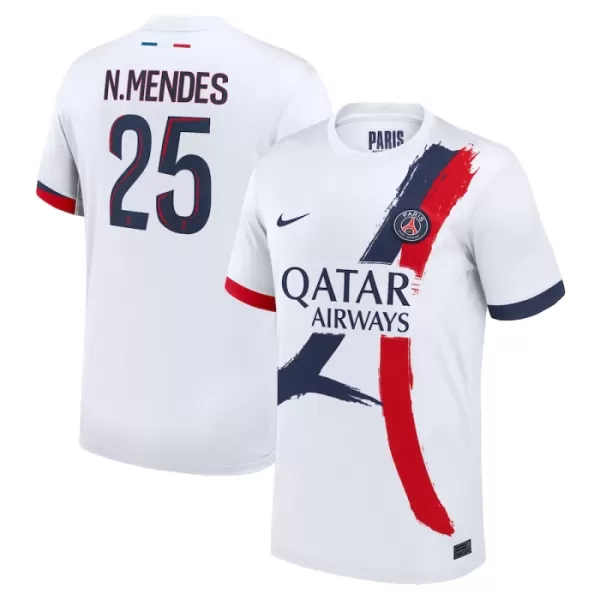 Levné Mužský Fotbalový Dres Paris Saint-Germain Nuno Mendes 25 Venkovní 2024-25