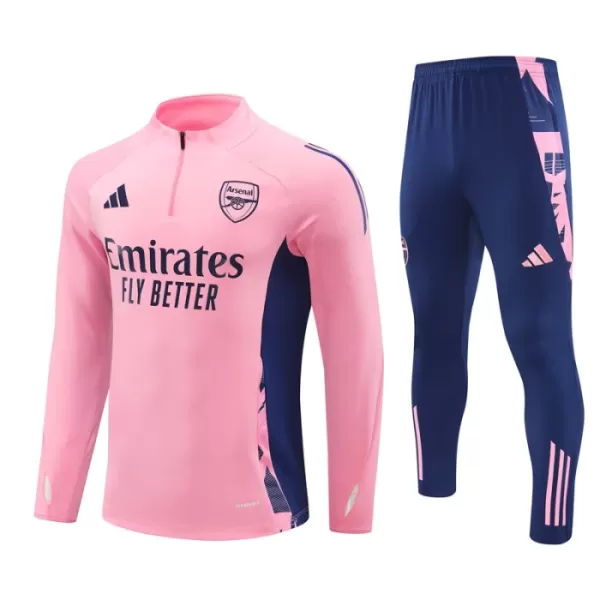 Levné Mužský Arsenal Color Tréninkové teplákové soupravy Čtvrt-Zip 2024-25 Růžový