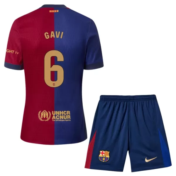 Levné Dětský Fotbalový Dres FC Barcelona Gavi 6 Domácí 2024-25