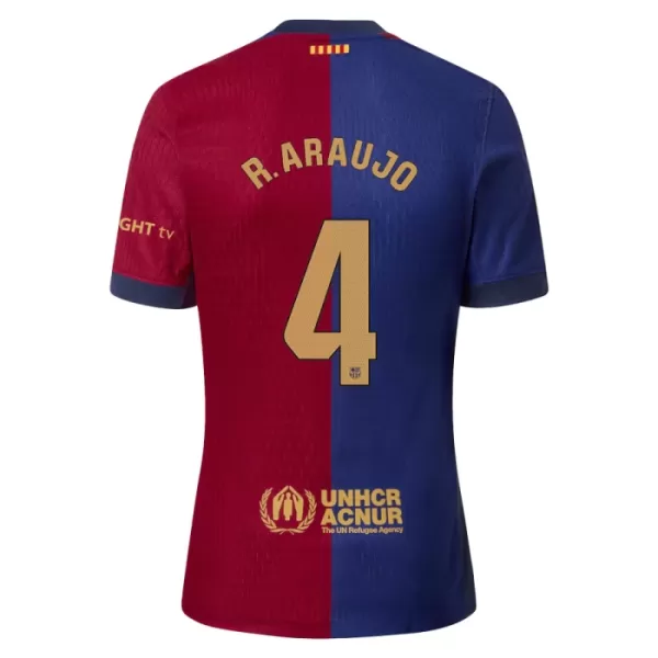 Levné Dětský Fotbalový Dres FC Barcelona R. Araujo 4 Domácí 2024-25