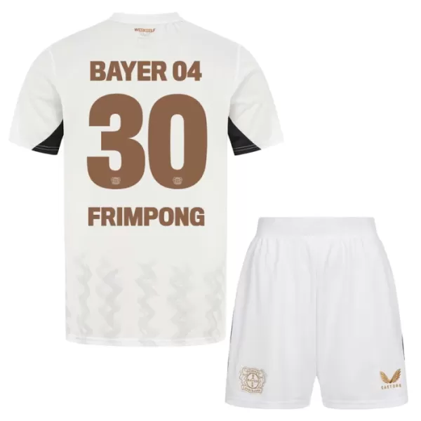 Levné Dětský Fotbalový Dres Bayer 04 Leverkusen Jeremie Frimpong 30 Venkovní 2024-25