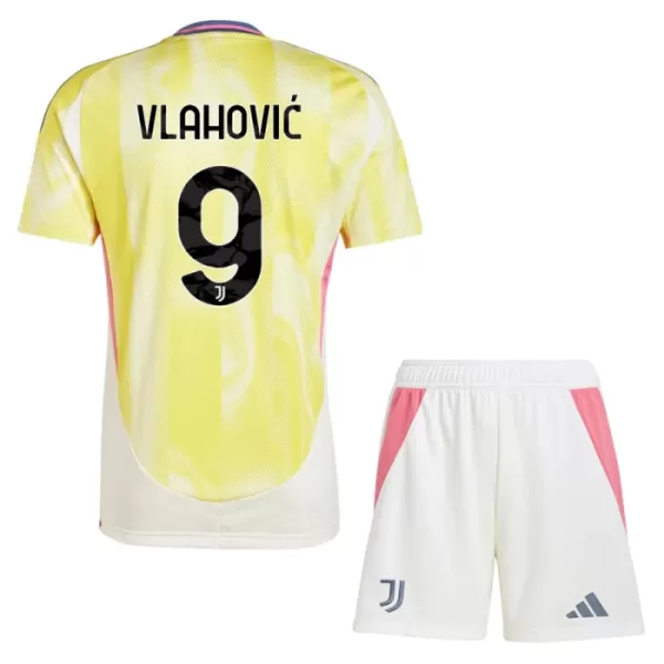 Levné Dětský Fotbalový Dres Juventus Vlahovic 9 Venkovní 2024-25