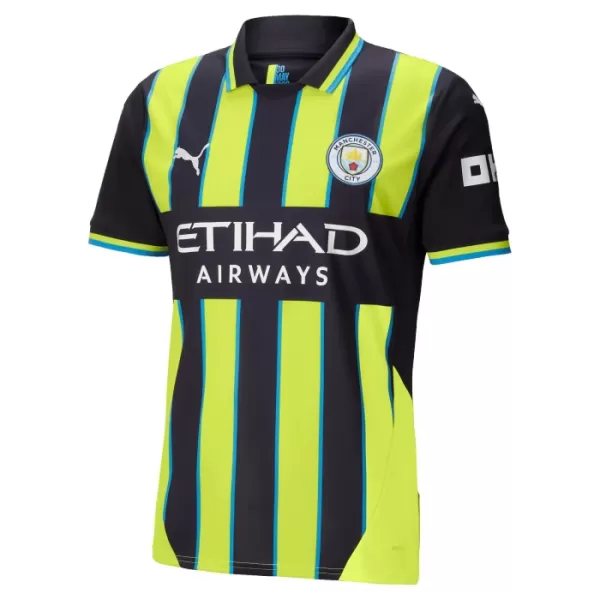 Levné Dětský Fotbalový Dres Manchester City De Bruyne 17 Venkovní 2024-25