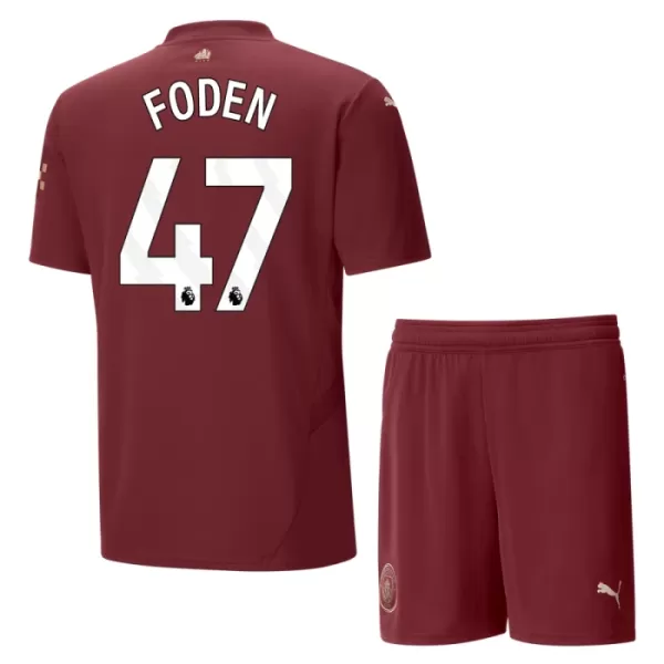 Levné Dětský Fotbalový Dres Manchester City Foden 47 Alternativní 2024-25