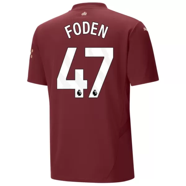 Levné Dětský Fotbalový Dres Manchester City Foden 47 Alternativní 2024-25