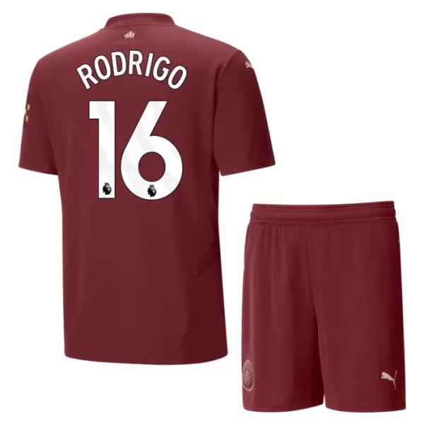 Levné Dětský Fotbalový Dres Manchester City Rodrigo 16 Alternativní 2024-25