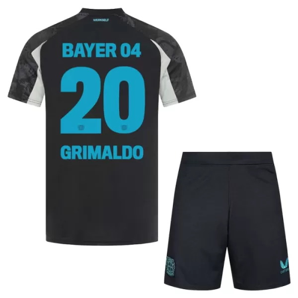 Levné Dětský Fotbalový Dres Bayer 04 Leverkusen Alejandro Grimaldo 20 Alternativní 2024-25