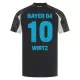 Levné Dětský Fotbalový Dres Bayer 04 Leverkusen Florian Wirtz 10 Alternativní 2024-25