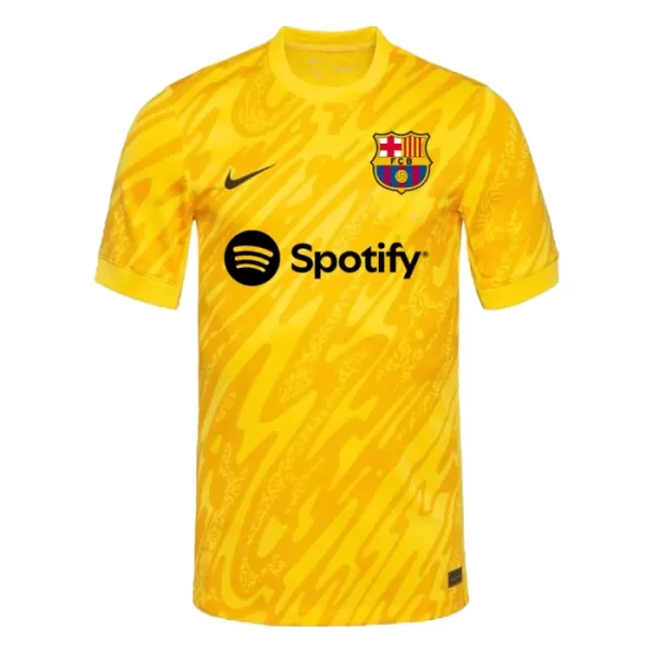 Levné Dětský Fotbalový Dres FC Barcelona Venkovní Brankářské 2024-25