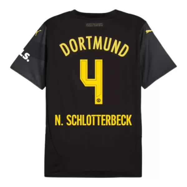 Levné Dětský Fotbalový Dres Borussia Dortmund N. Schlotterbeck 4 Venkovní 2024-25