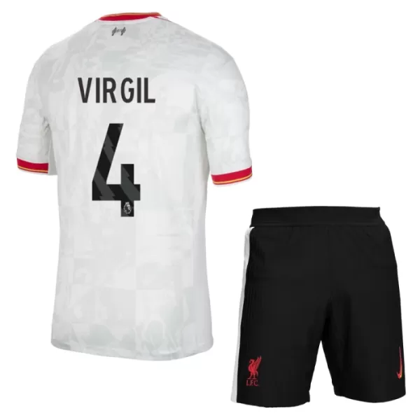 Levné Dětský Fotbalový Dres Liverpool Virgil 4 Alternativní 2024-25