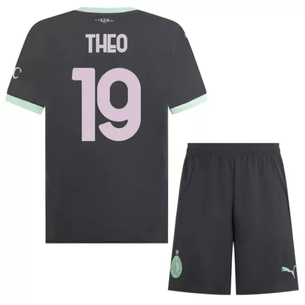 Levné Dětský Fotbalový Dres AC Milán Theo 19 Alternativní 2024-25