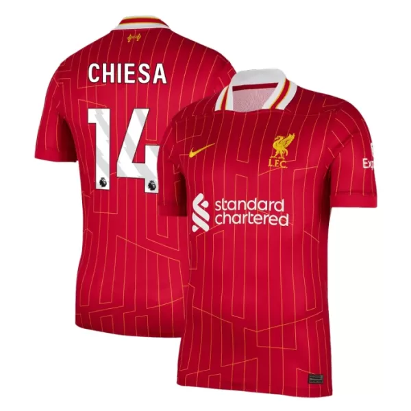 Levné Mužský Fotbalový Dres Liverpool Chiesa 14 Domácí 2024-25