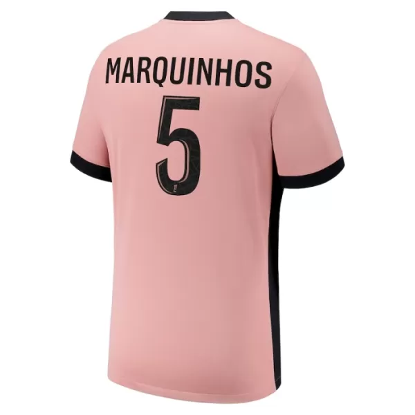 Levné Dětský Fotbalový Dres Paris Saint-Germain Marquinhos 5 Alternativní 2024-25