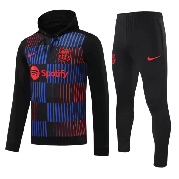 Levné Mužský Barcelona Hoodie Tréninkové teplákové soupravy 2024-25 Navy