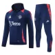 Levné Mužský Manchester United Hoodie Tréninkové teplákové soupravy 2024-25 Navy