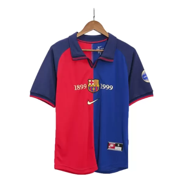 Levné Mužský Fotbalový Dres Barcelona 1999-00 Domácí Retro