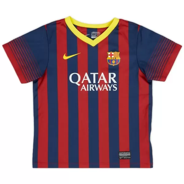 Levné Mužský Fotbalový Dres Barcelona 2013-14 Domácí Retro