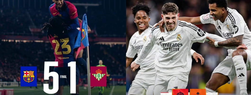 Barcelona a Real Madrid postupují do top 8 King's Cupu a vrcholné zúčtování se bude konat znovu